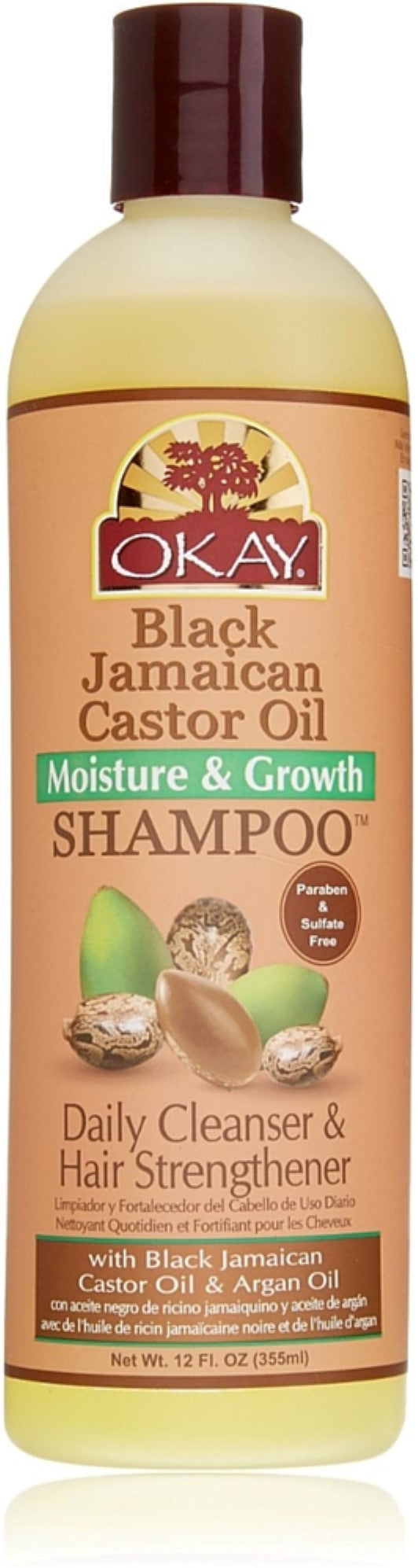 Okay Black Jamaican Castor Oil Shampoo 12 fl oz
