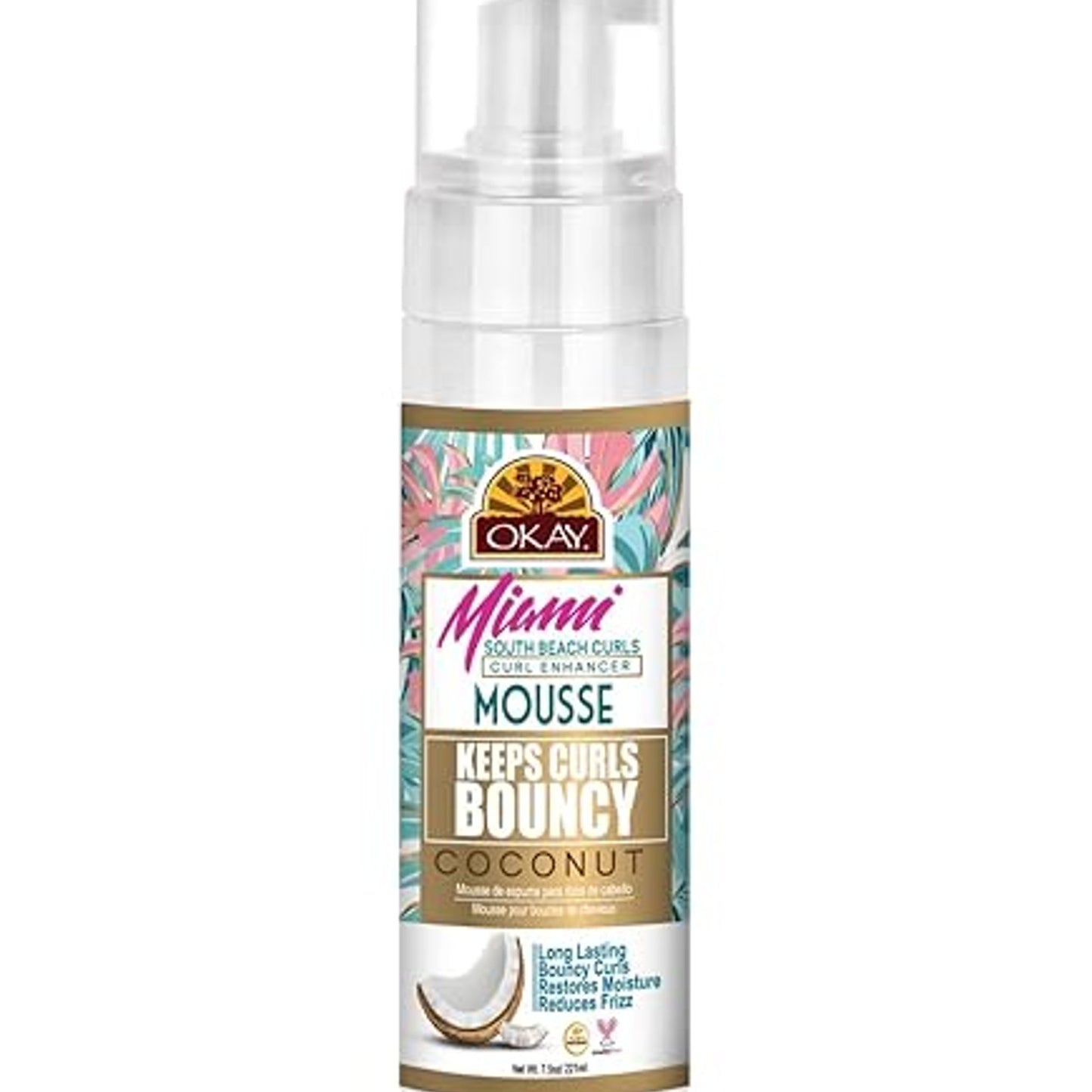 Okay Mousse Flexible Hold Coconut 7.5 Oz Pack of 1