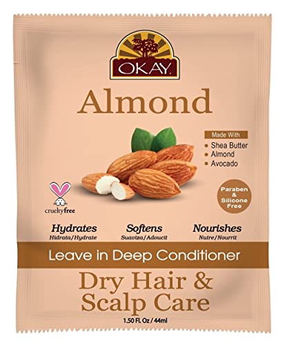 Okay Almond Leave-In Conditioner 1.25 oz 37ml