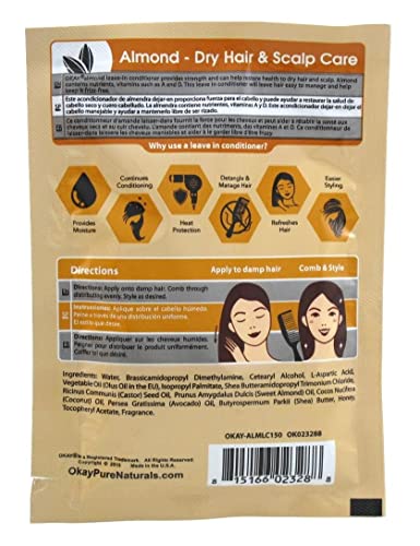 Okay Almond Leave-In Conditioner 1.25 oz 37ml