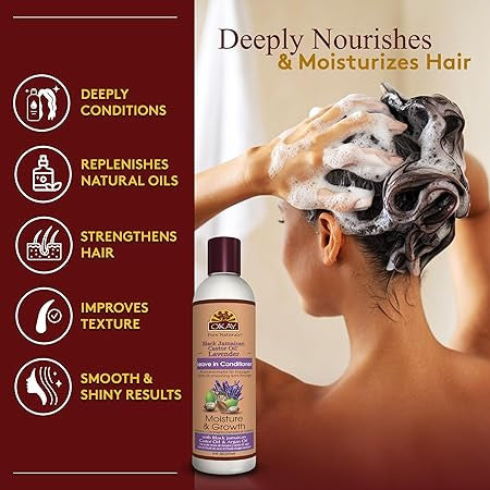 OKAY Pure Naturals Black Jamaican Castor Oil 8 Fl Oz