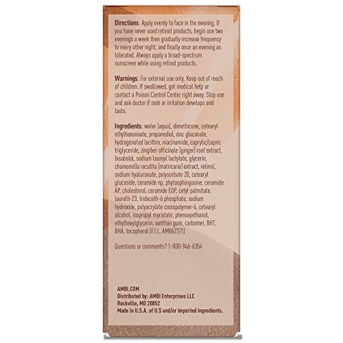 AMBI Even & Clear Fade Serum Retinol 1 Oz Pack of 1