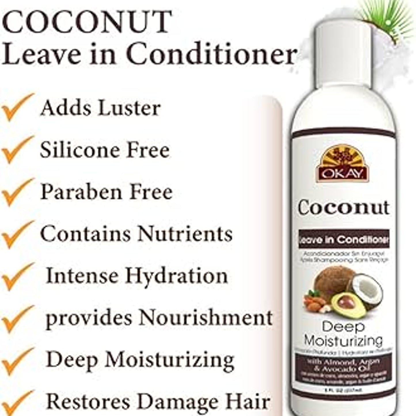 OKAY Mango Leave-In Conditioner Anti Breakage 1.5 Oz