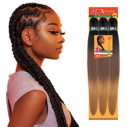 Sensationnel X-Pression Synthetic Braid 58 Inch - Pack of 2