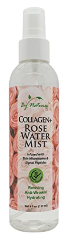 By Natures Collagen Rose Water Mist, 6 Fl Oz