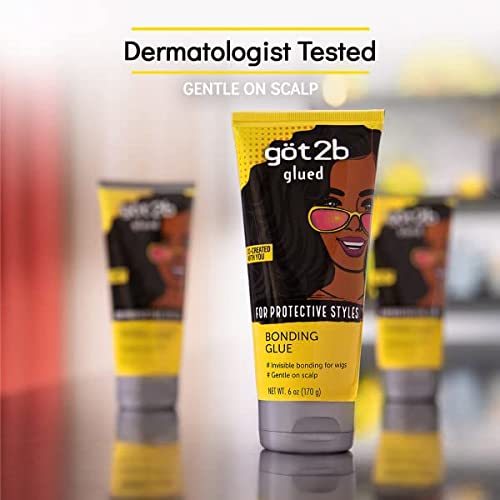 Got2B Glued Bonding Hair Gel, 6 Fl Oz, Pack of 1