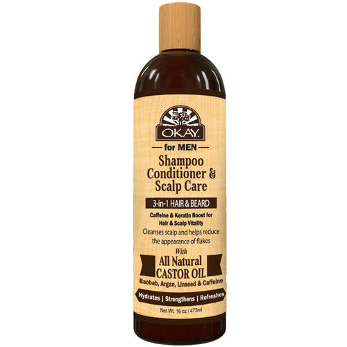 OKAY Men Beard Cleanser 4 Ounce Pack of 4 Deep Cleaning