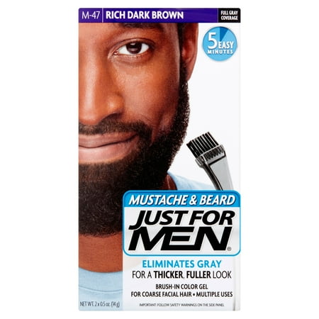 Just For Men Mustache & Beard Coloring, Rich Dark Brown