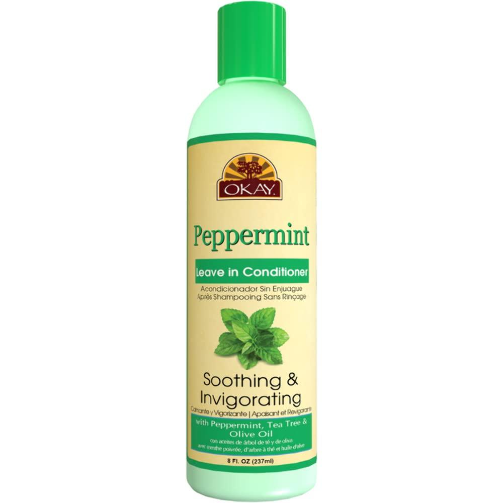 OKAY Leave-in Conditioner Peppermint, 8 Ounce