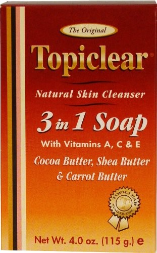Topiclear Cocoa Butter Soap, Cleanses Moisturizes, 4.5 oz