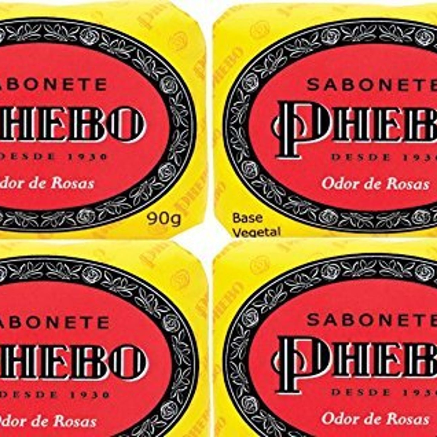 Phebo Sabonete Barra Odor De Rosas 90g