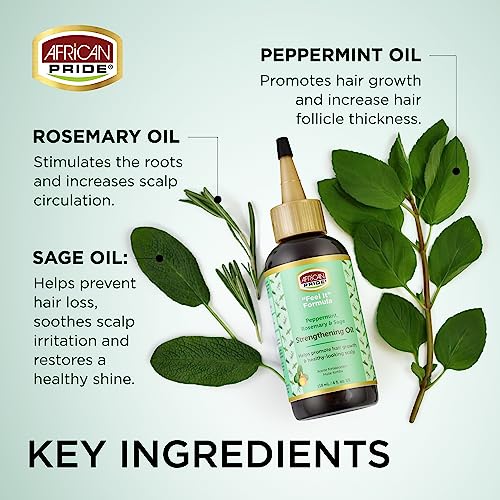 African Pride Strengthening Oil Hair Treatment 4 Fl Oz Pack of 1