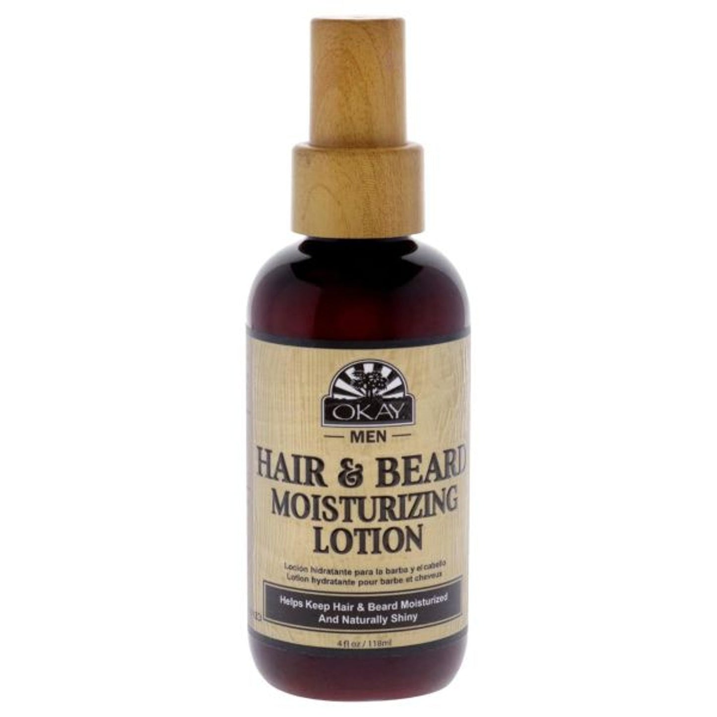 Okay Hair and Beard Moisturizing Lotion for Men - 4 Oz