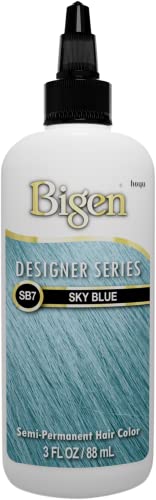 Bigen Sky Blue Semi-Permanent Hair Color, 3 Fl Oz