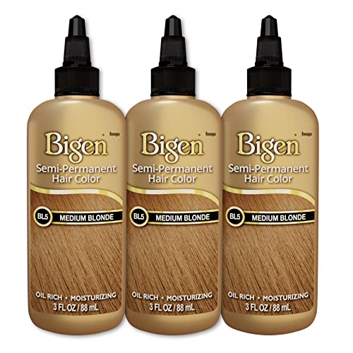Bigen Medium Blonde Semi Permanent Hair Color, 3 Fl Oz