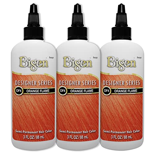 Bigen Orange Flame Semi-Permanent Hair Color, 3 Fl Oz