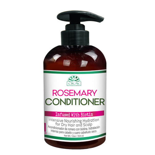 OKAY Rosemary Conditioner 12 Oz - Nourishing Hair Care