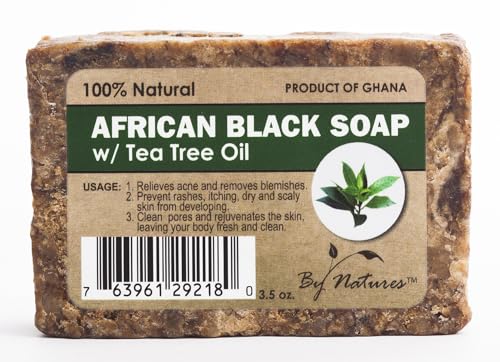 By Natures African Black Soap Tea Tree Oil, 3.5 oz
