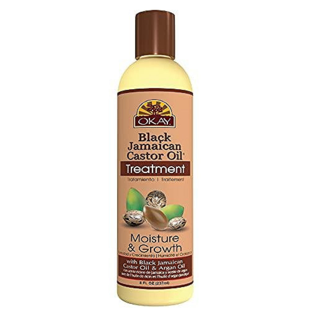 OKAY Pure Naturals Black Jamaican Castor Oil 8 Fl Oz