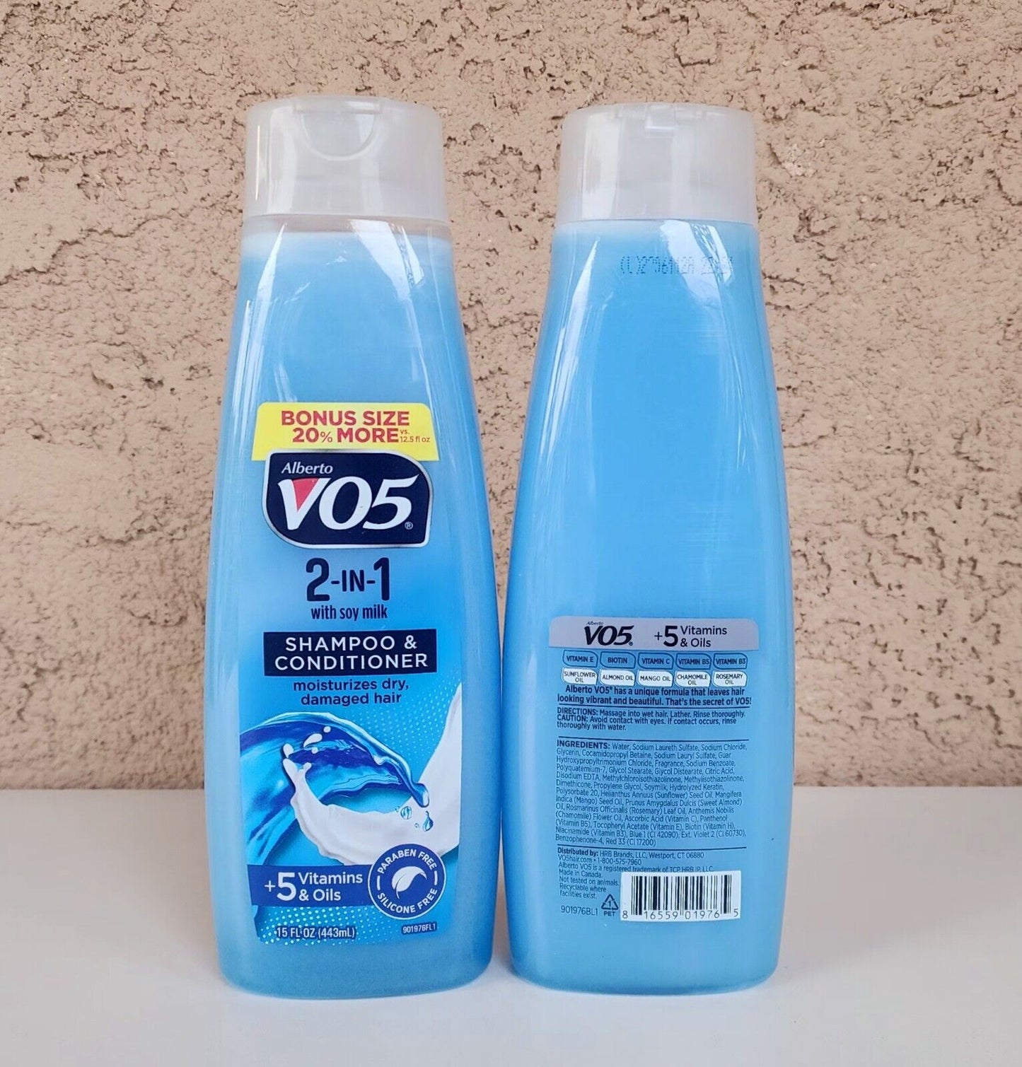 VO5 2 in 1 Shampoo and Conditioner, Jumbo 15 Oz