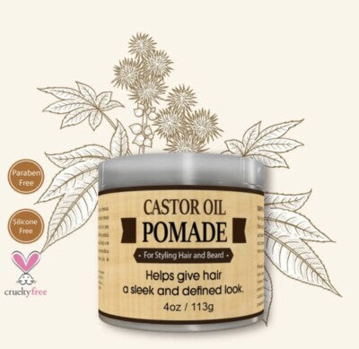 Okay Pure Naturals Castor Oil Pomade 4 Oz - Hair & Beard Styling