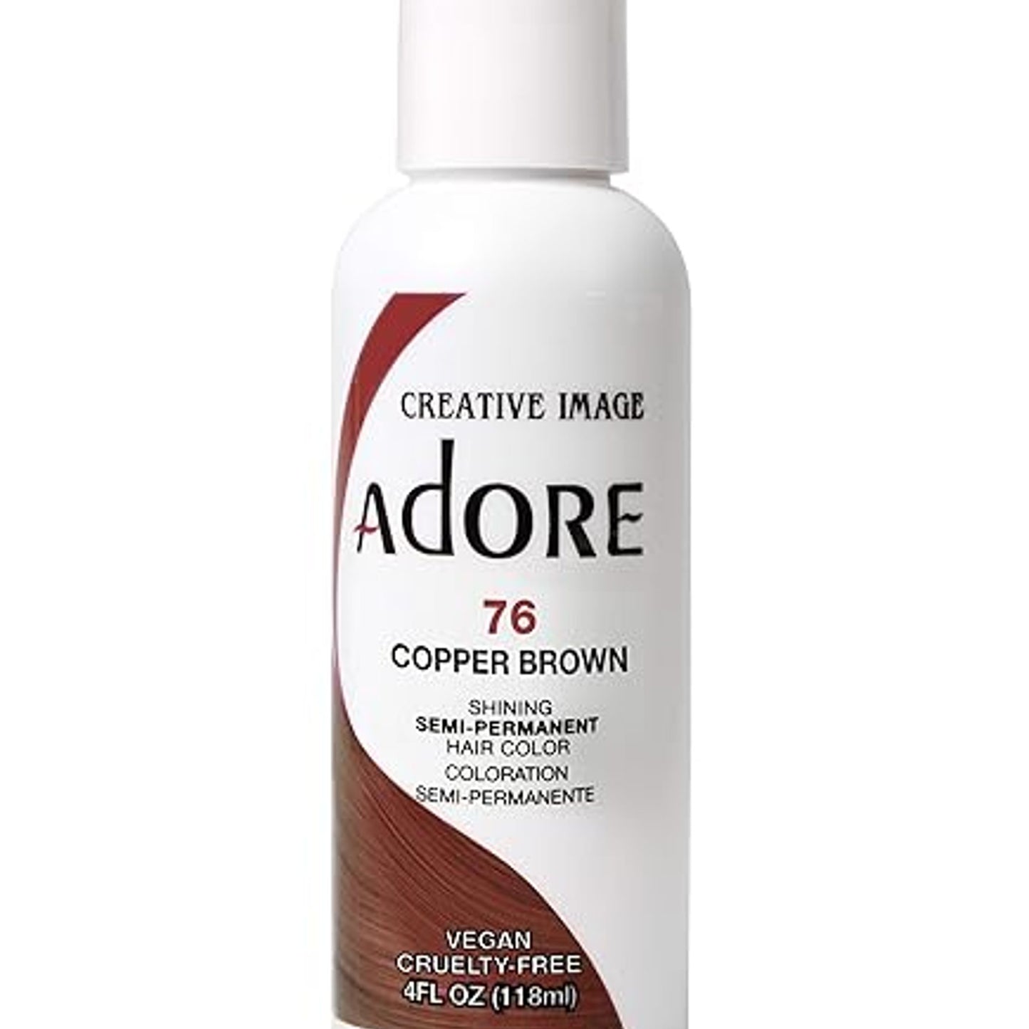 Adore Semi-Permanent Haircolor Copper Brown 4 Oz