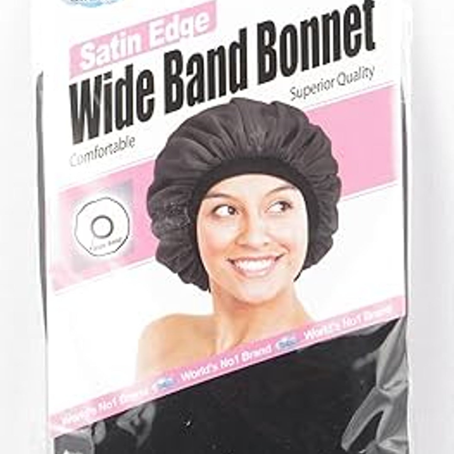 Dream Satin Wide Band Bonnet for Women, One Size