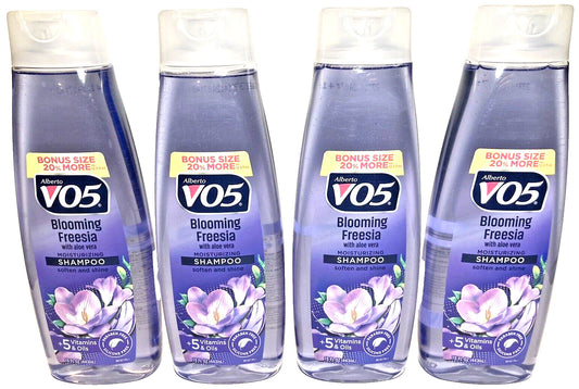 VO5 Moisturizing Blooming Freesia Shampoo Bottles