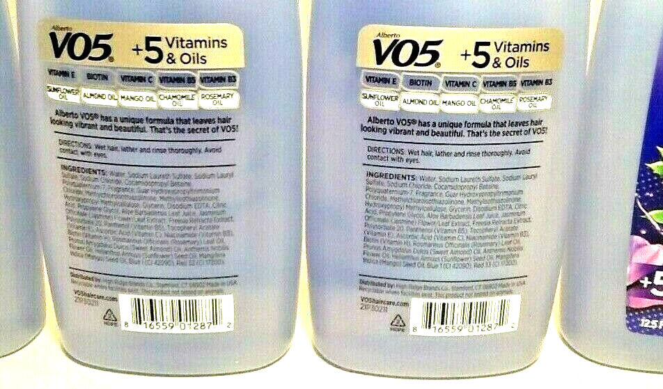 VO5 Moisturizing Blooming Freesia Shampoo Bottles