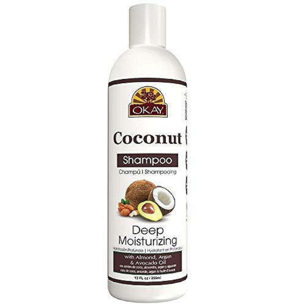 Okay Pure Naturals Deep Moisturizing Shampoo, Coconut 12 Oz