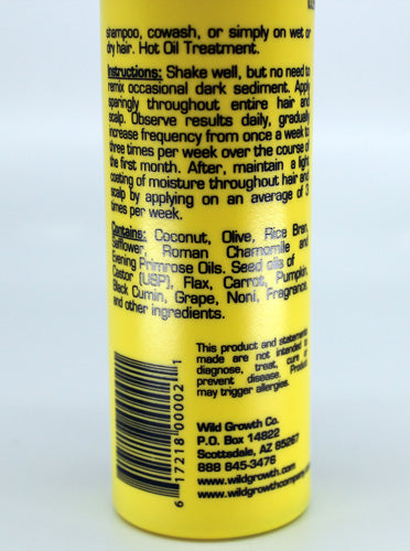 Wild Growth Light Oil Moisturizer, 4 oz