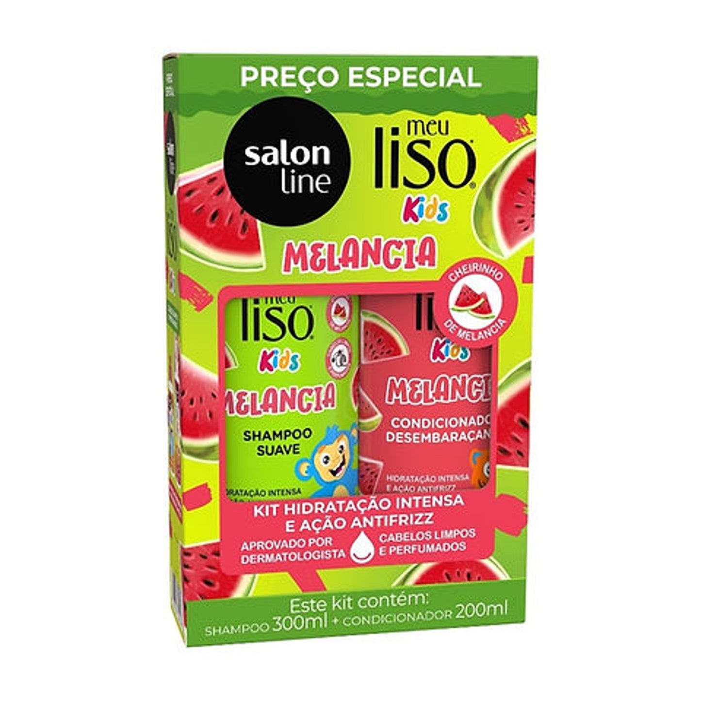 Salon Line Kids Shampoo 300ml and Conditioner 200ml Melancia