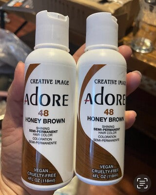 Adore Semi Permanent Hair Color 048 Honey Brown 4 Oz