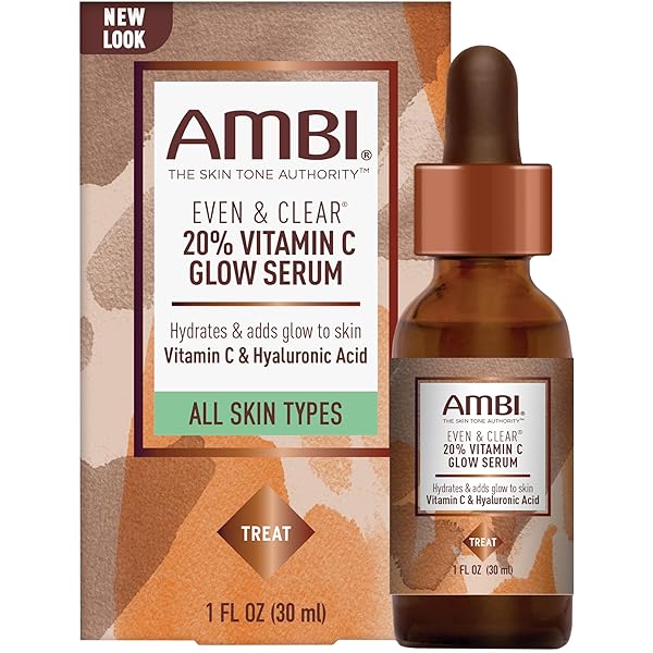 AMBI Vitamin C Face Glow Serum 1 Fl Oz Pack of 1