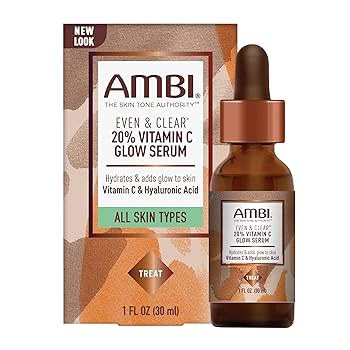 AMBI Vitamin C Face Glow Serum 1 Fl Oz Pack of 1