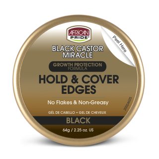 African Pride Black Castor Miracle Edge Gel 64g
