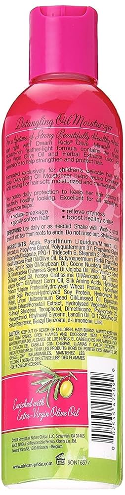 African Pride Dream Kids Detangler Oil Moisturiser 8 oz.