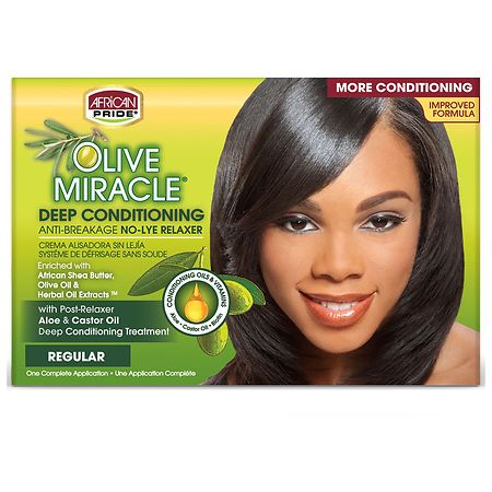 African Pride Miracle Deep Conditioning No-Lye Relaxer Regular