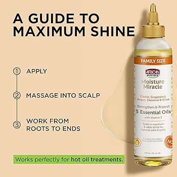 African Pride Moisture Miracle 5 Essential Oils 4 Oz