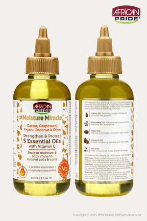 African Pride Moisture Miracle 5 Essential Oils 4 Oz
