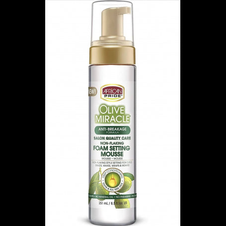 African Pride Olive Miracle Foam Setting 250ml