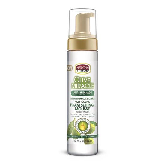 African Pride Olive Miracle Foam Setting 250ml
