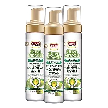 African Pride Olive Miracle Foam Setting 250ml