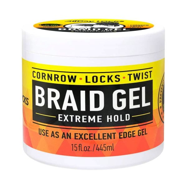 AllDay Locks Braid Gel Extreme Hold, 15 Oz