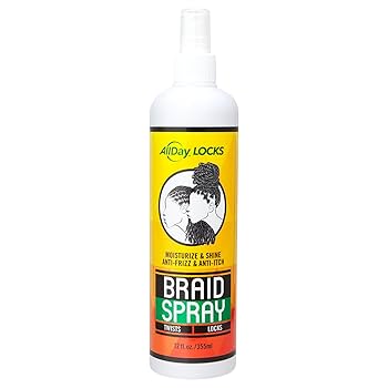 AllDay Locks Braid Spray 12 Oz Alleviates Itchy Scalp