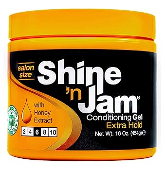 AmPro Shine-N-Jam Conditioning Gel Extra Hold, 16 Oz