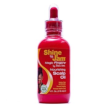 AmPro Shine-N-Jam Magic Fingers Scalp Oil, 4 Fl Oz Pack of 1