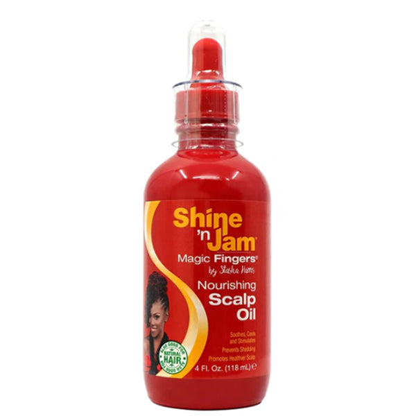 AmPro Shine-N-Jam Magic Fingers Scalp Oil, 4 Fl Oz Pack of 1