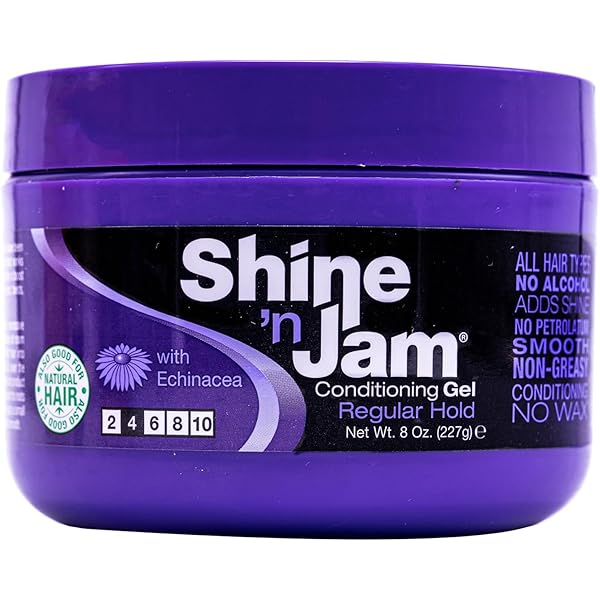 AmPro Shine-N-Jam Regular Hold Gel, Large 8 Oz