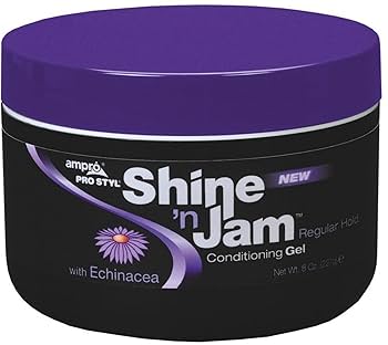 AmPro Shine-N-Jam Regular Hold Gel, Large 8 Oz